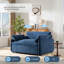 Fauteuil surdimensionné en chenille avec assise profonde-895756962