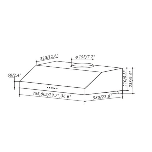 Dimensions du produit