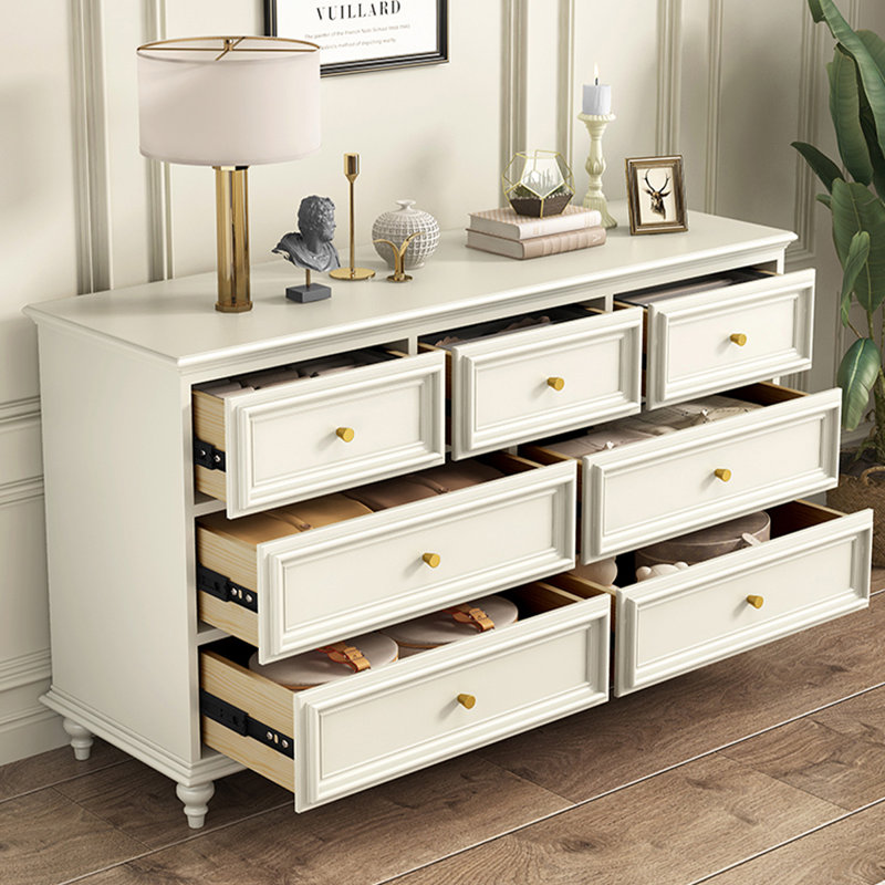 Armoire d'appoint en bois manufacturé blanc, H 31,5 po x l 55,12 po x P 13,78 po