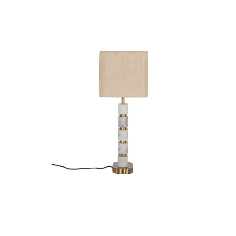 Table Lamp, White/Gold
