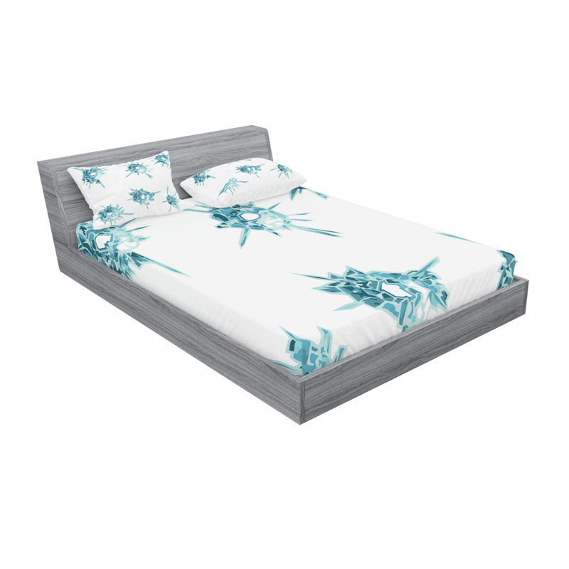 Microfiber Sheet Set, Queen Sheet Set with Fitted Sheet