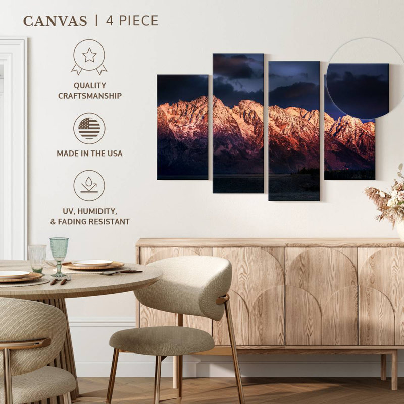 Alvord Grand Teton, aube hivernale, H 22 po x l 36 po