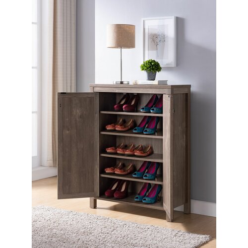 August Grove® 15 Pair Shoe Storage Cabinet & Reviews | Wayfair