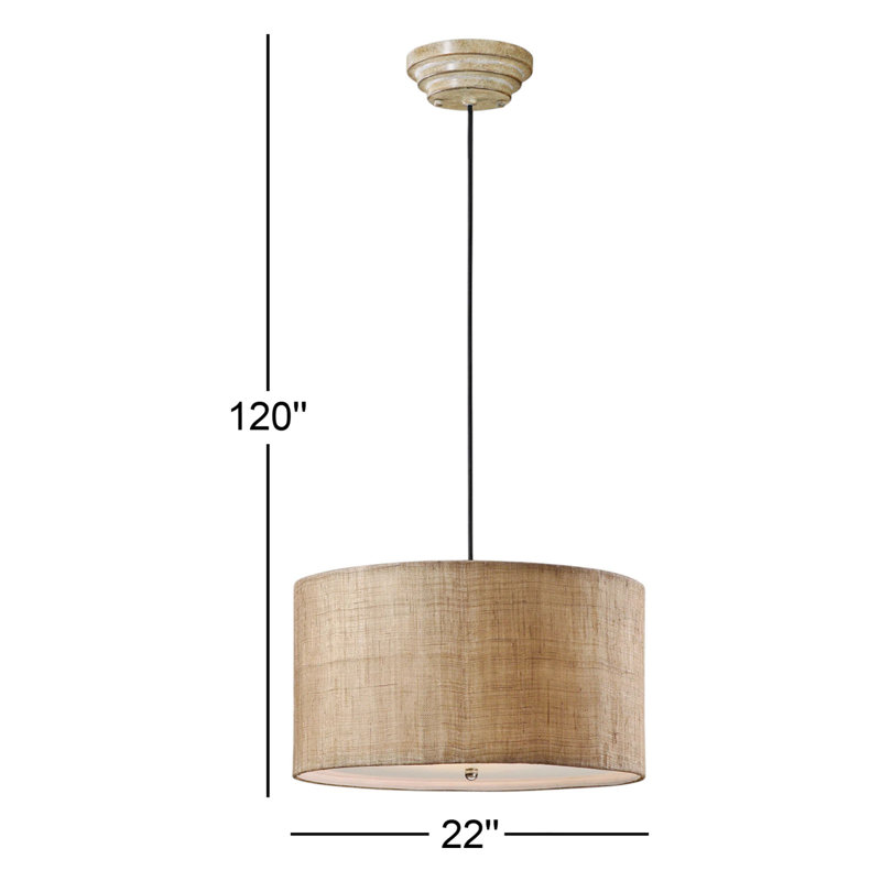 Luminaire suspendu 3 lumières Thora