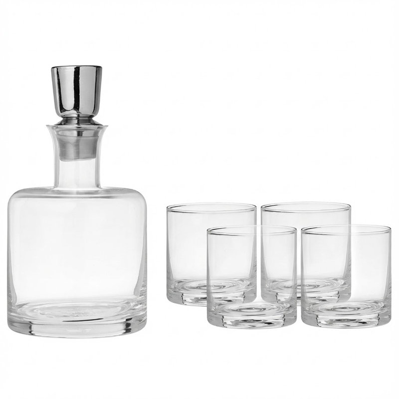 Allonzo Glass 5 - Piece Beverage Serving Set