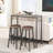 35.4" Bar Table with Charging Station-709930116