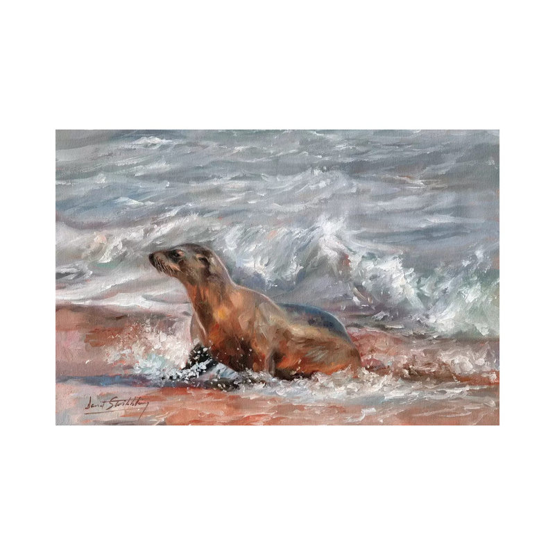 Sea Lion by David Stribbling - Wrapped Canvas Gallery-Wrapped Canvas Giclée, 20.32 cm H x 30.48 cm W