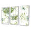 Cactus et plantes grasses sur fond blanc, ensemble de 3 toiles encadrées-1453687740-1453687741