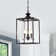 Avenell 3 - Light 10.2" Lantern Square Pendant with Rope Accents