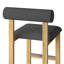 Tabouret de bar et de comptoir rembourré avec base en bois Brayden-622170338-622170349-622170350