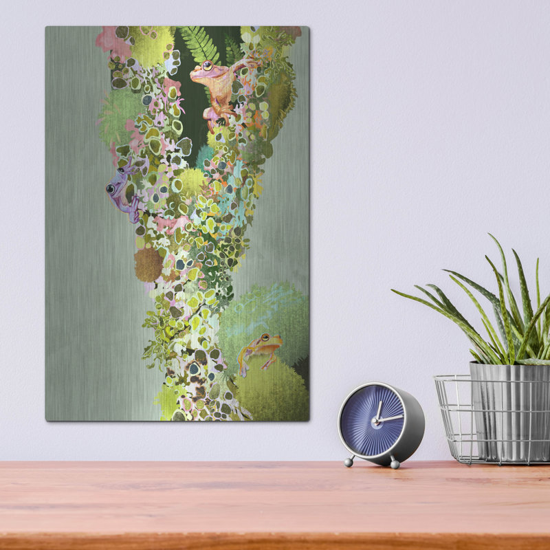  «Lichen» par Thatgrubgirl, art mural en métal, 12 po x 16 po, H 16 po x l 12 po