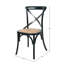 Chaise de salle à manger en bois massif cross back Leff