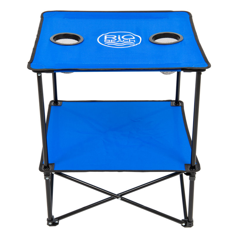 22" Square Compact Folding Beach Table