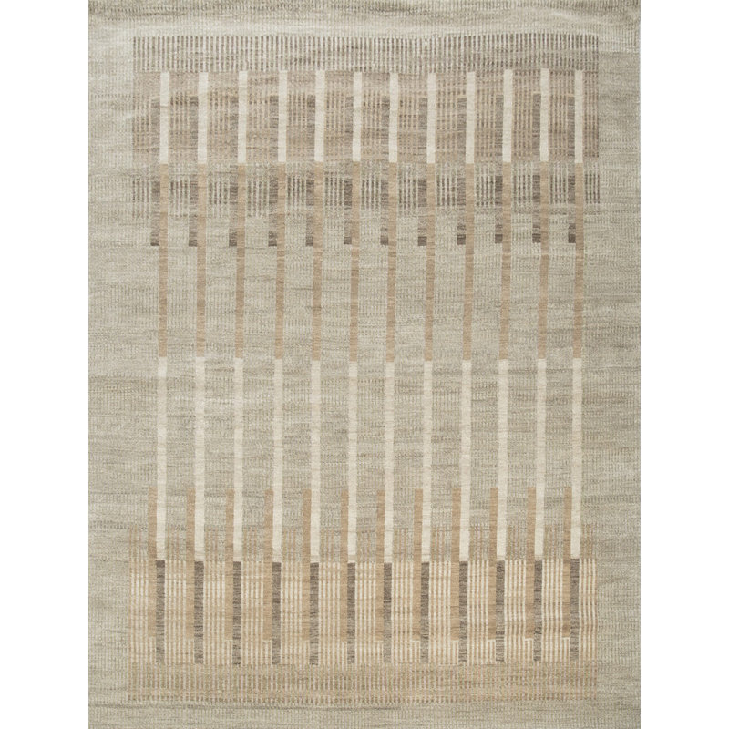 Contemporary, Stuart Street Collection One-of-a-Kind Rectangle 9' X 12'2" Hand Knotted Area Rug