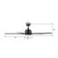 Ventilateur de plafond à DEL à 5 pales Essex avec trousse d'éclairage à télécommande-1474090049-1474090060