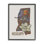 Motif détaillé d'oiseaux et de fleurs du Mississippi par Valentina Harper - impression sur toile encadrée