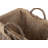 Willow Wicker Storage Log Basket with Lining