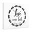 Love Never Fails Corinthians 13:8 1 Piece Wrapped Canvas Wall Art-1132119629