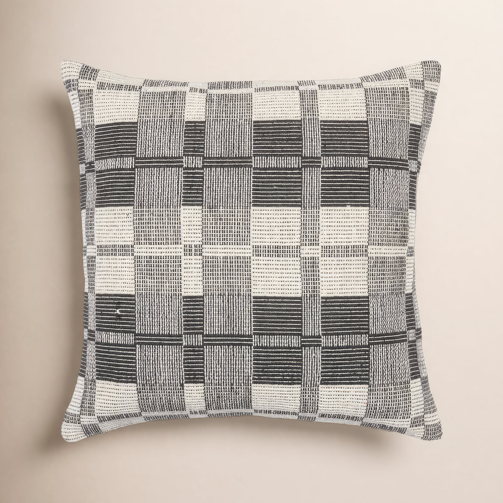 Milana 24" x 24" Embroidered Throw Pillow, Polyester/Polyfill