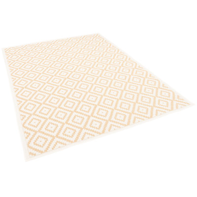 Snell Rectangle Geometric Indoor / Outdoor Area Rug