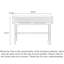 Console cannelée ultra-brillante pour décor de vestibule contemporain-1019173560