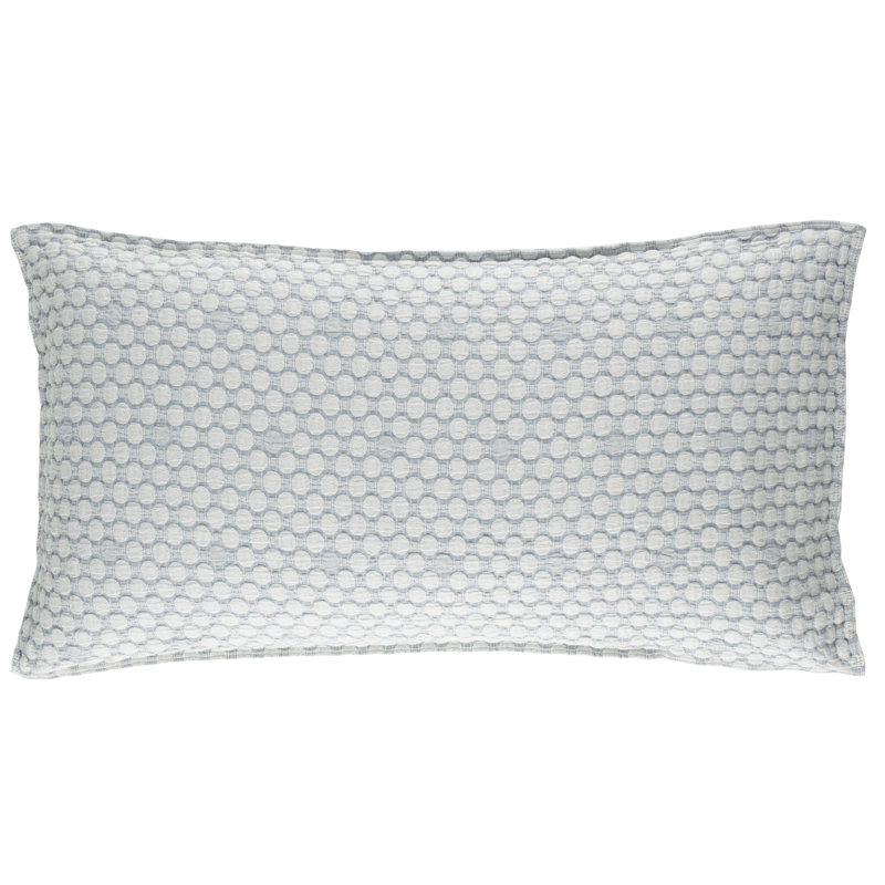 Lodi Matelasse Sham, King, Blue