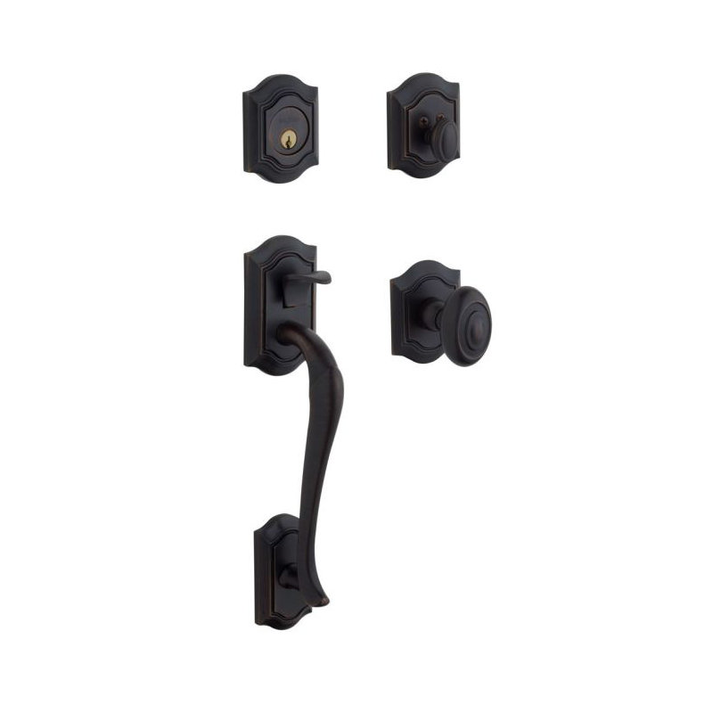 Complete Inactive Bethpage Dummy Handleset with Knob and Rosette, Oil Rubbed Bronze