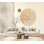 Papier peint adhésif mural minimaliste à motif abstrait abstrait et minimaliste, H 69 po x l 96 po, papier peint amovible, adhésif pour bureau, chambre à coucher, bureau à domicile