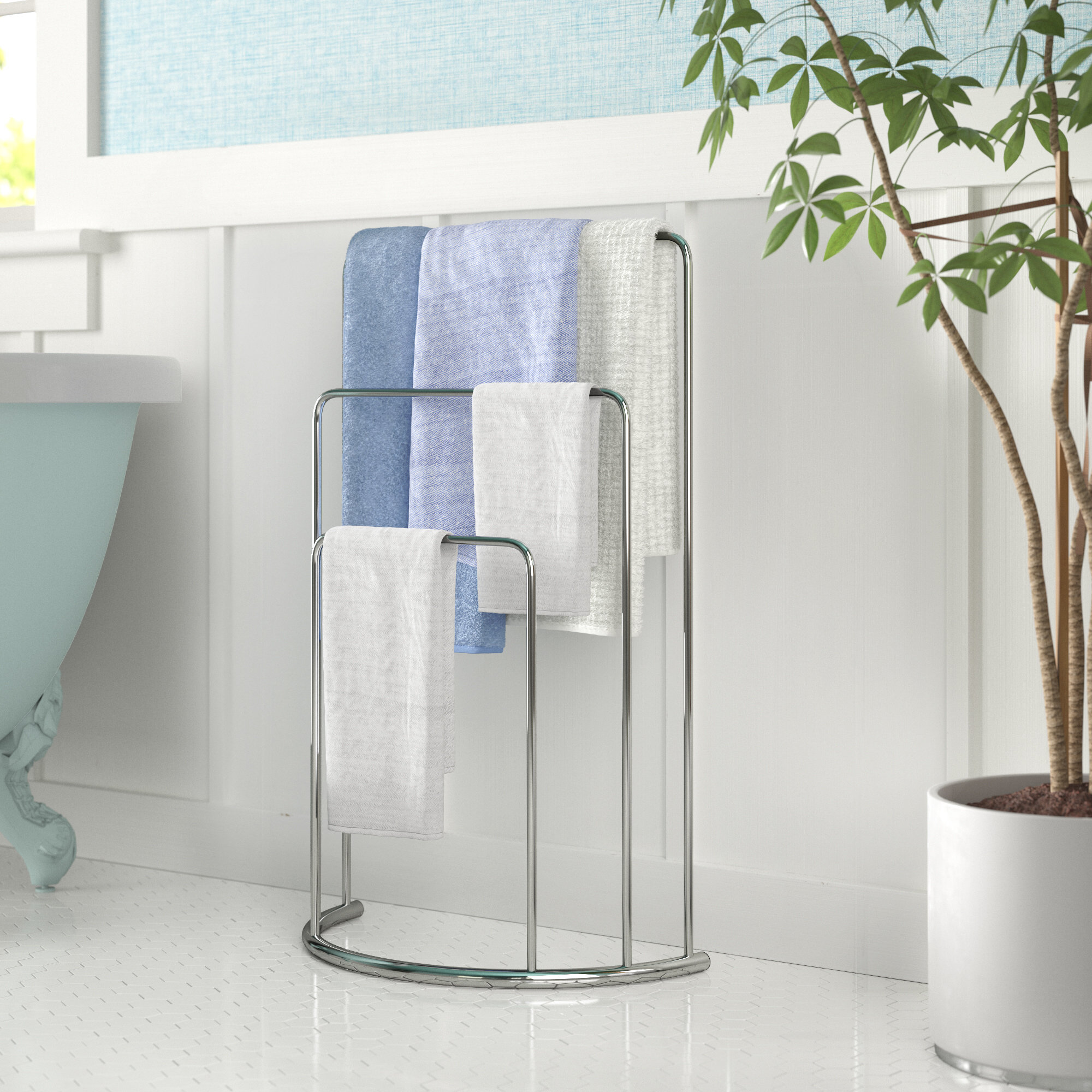 Belfry Bathroom Free Standing Tier Towel Stand Reviews