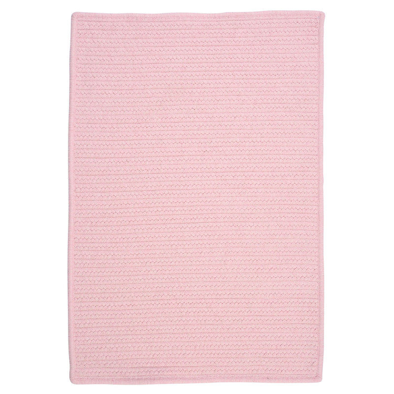 Tapis rose tressé Mcclary, Rectangle 2 pi x 3 pi