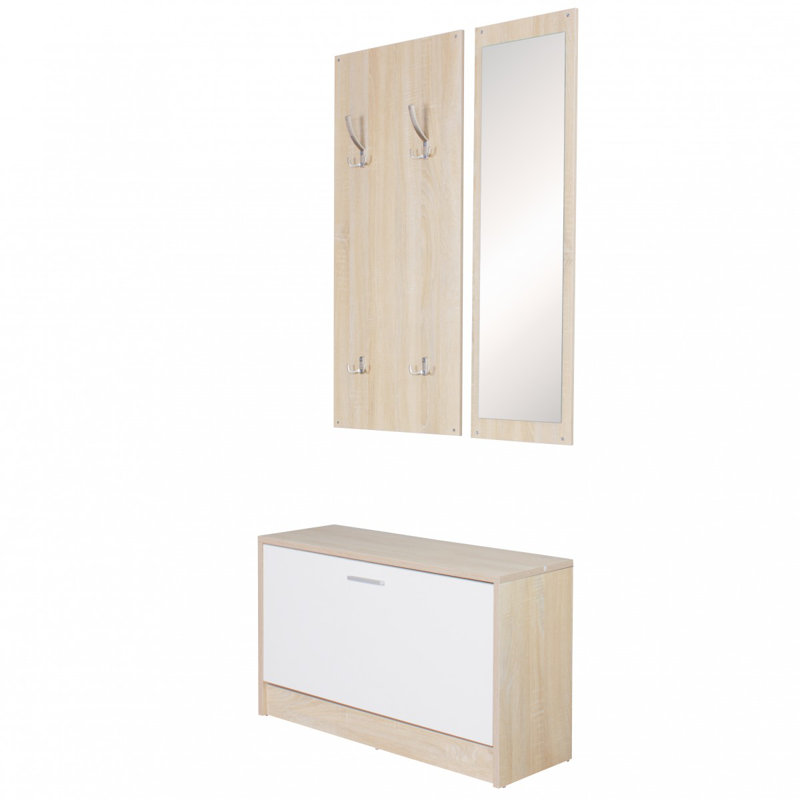 3-piece Wardrobe Set, Oak coloured