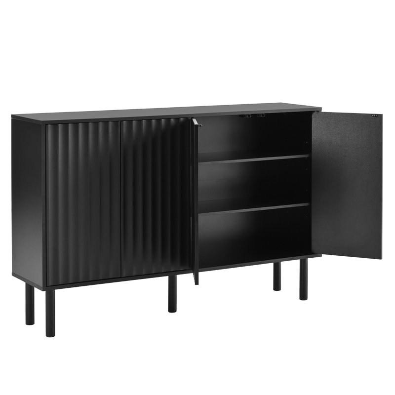 Armoire à chaussures minimaliste avec 5 pieds en bois massif ON-TREND