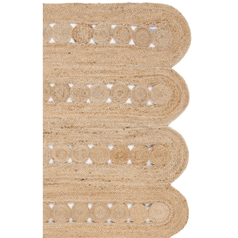 Harden Handwoven Jute Area Rug, Carré 6 pi