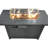 42'' L Steel Propane Outdoor Fire Pit Table with Lid