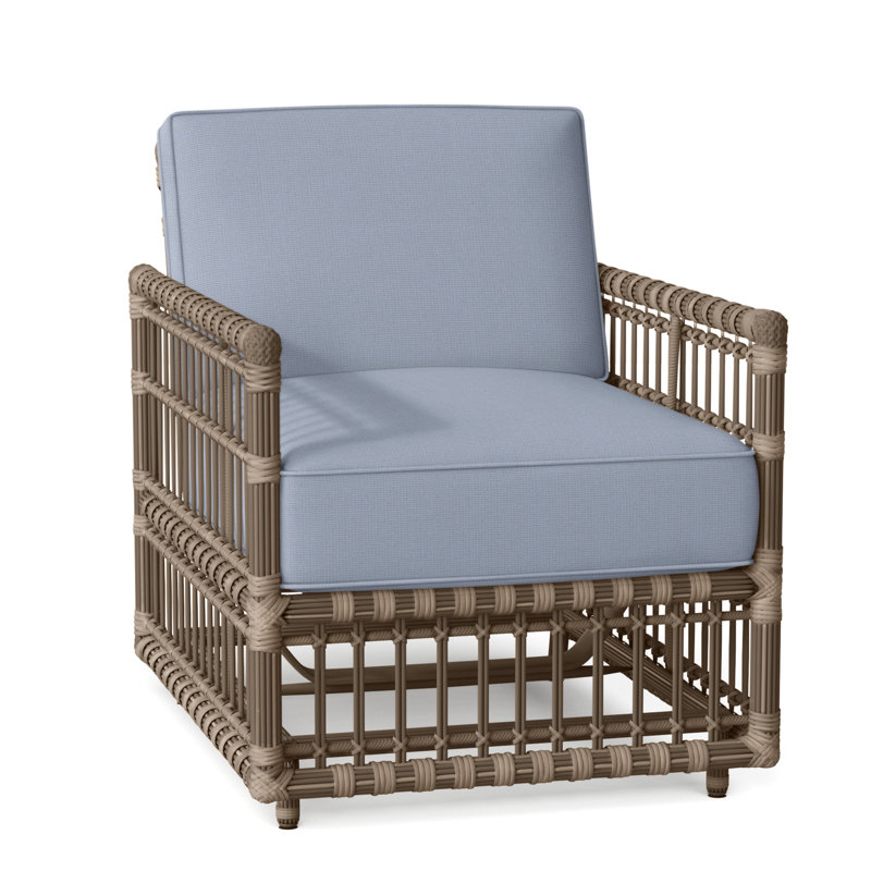 Newport Woven Spring Lounge - Burlap, No Welt, Arbor Chambray, Newport #66 Burlap