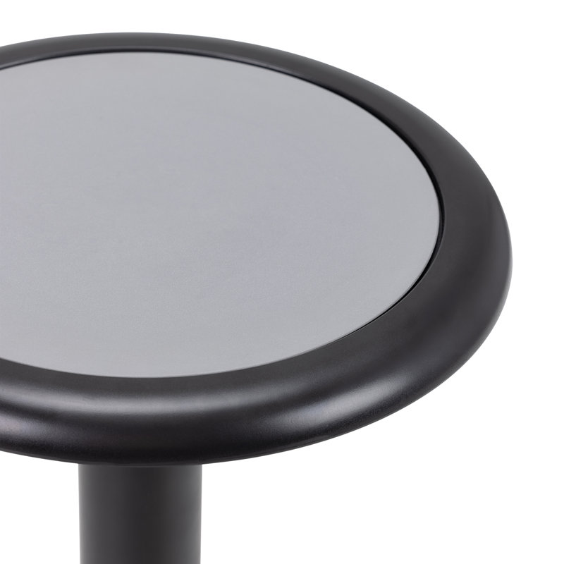 Tabouret plat - hauteur réglable et mouvement, Noir