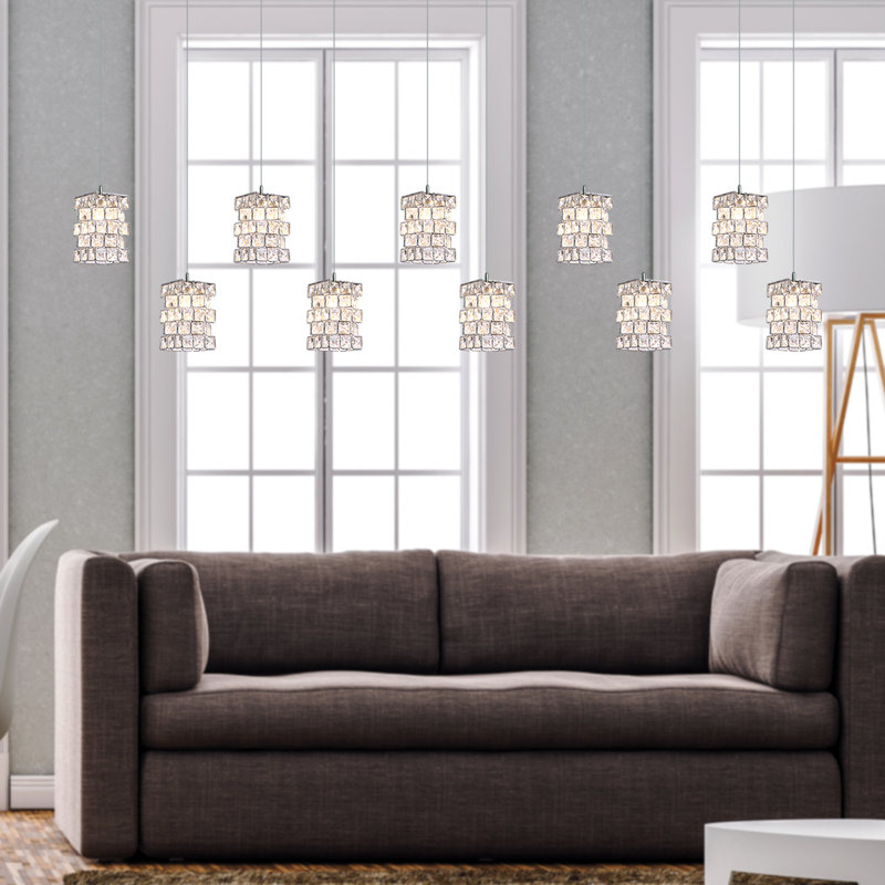 Luminaire suspendu en grappe 10 lumières Tidwell