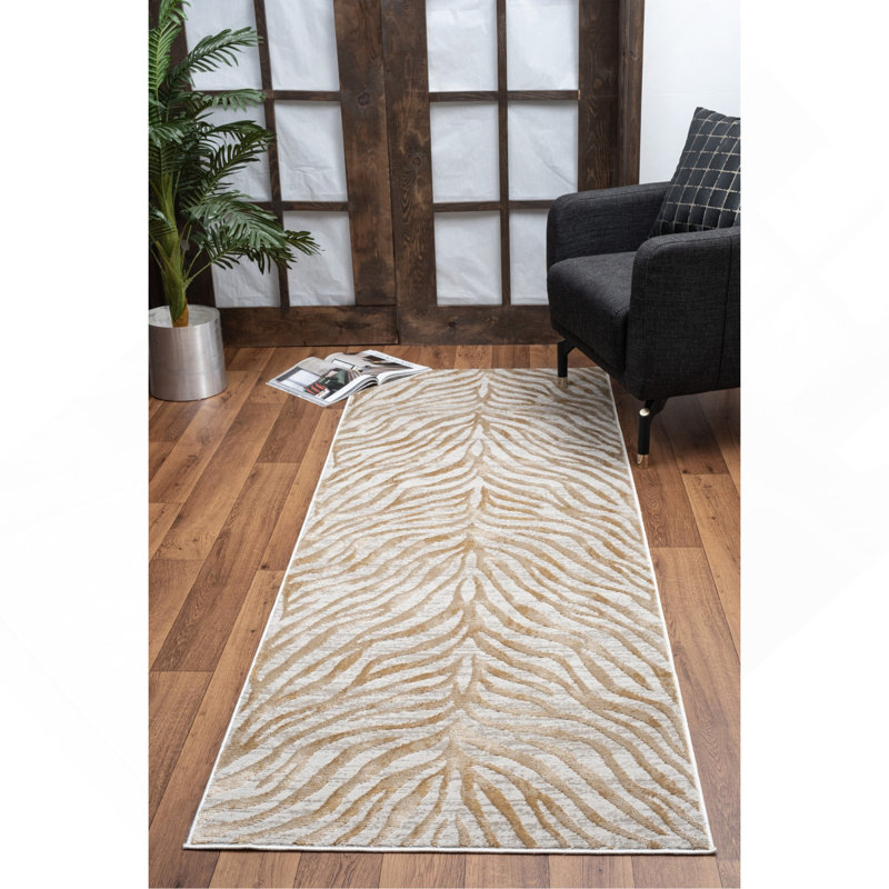 Gold Area Rug, Rectangle 2' x 3'