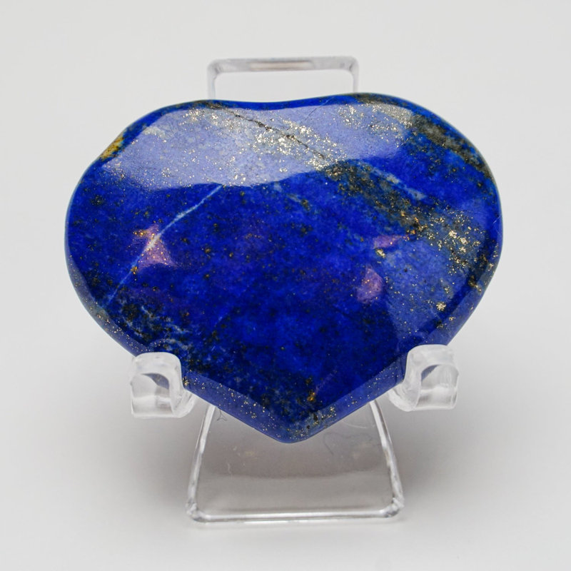 Cœur en lapis-lazuli poli d'Afghanistan (0,02 lb)