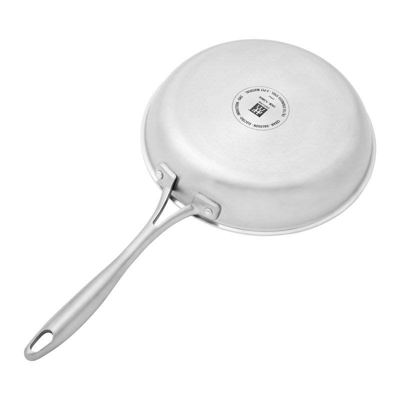 ZWILLING Spirit 9.5-Inch Stainless Steel Fry Pan W/ Glass Lid