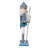 Kurt Adler Wooden Nutcracker, Blue & Platinum, 15in