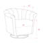 Chaise pivotante moderne Shayla