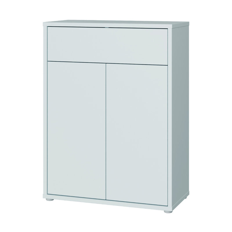 Saabir 9 Pair Shoe Storage Cabinet, Light Grey