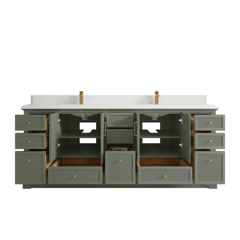 Alys 84" Double Bathroom Vanity Set