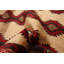 Tapis brun clair en laine noué à la main de conception unique 3 pi 3 po x 5 pi 9 po New Age