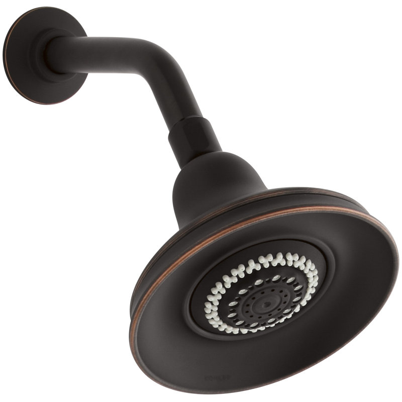 Pomme de douche à fixation murale bancroft 2,5 gpm multifunction, Bronze huilé