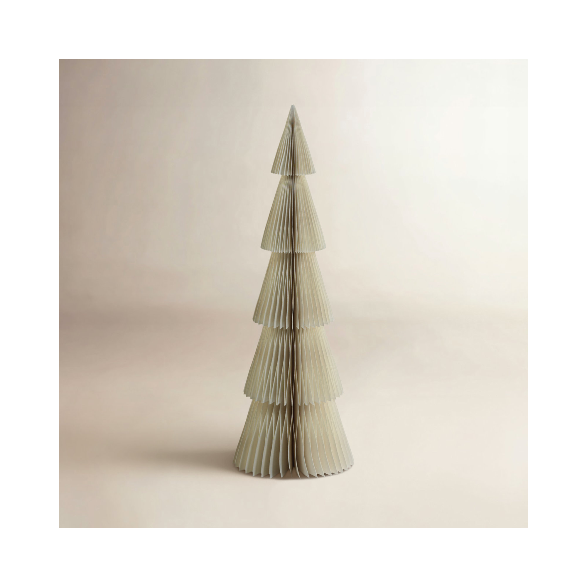 24" Paper Decorative Verbier Trees, Set of 2, Off White
