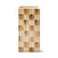 Mocha Check Pillar Vase