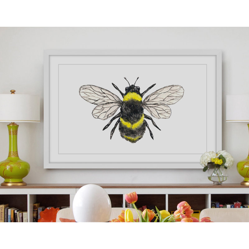 Thimble Sparrow - Single Picture Frame Painting, 41cm H x 61cm W x 3.81cm D
