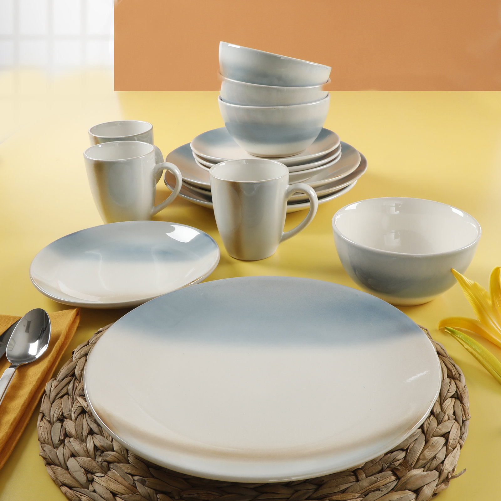 Burdick Stoneware Dinnerware Set
